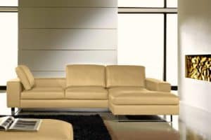 Lucca V1 Ledersofa mit umsteckbaren Rückenkissen Ecksofa - moebelhome Voll-Leder Sofa