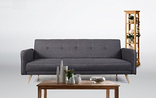 Schlafsofa Oslo Stoff Fuscous Grau Sofa Couch Wohnlandschaft