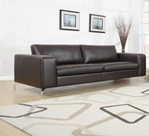 Madison 3er Sofa Pellissima Kunstleder Braun