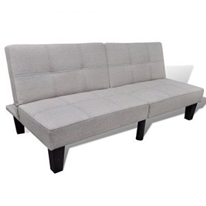 vidaXL Sofabett Couch Schlaffsofa Schlafcouch Warmweiß