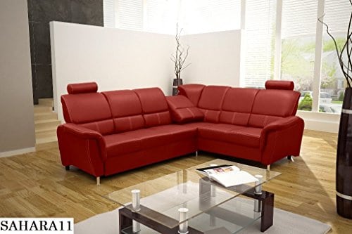 ECKSOFA Couch mit Schlaffunktion Eckcouch Polstergarnitur Wohnlandschaft - DIANA