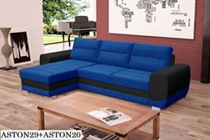 ECKSOFA Couch mit Schlaffunktion Eckcouch Polstergarnitur Wohnlandschaft - KIRII