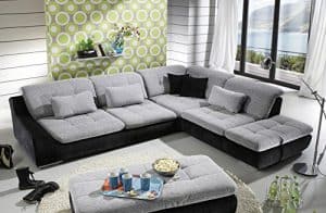 Loungesofa Wohnlandschaft Sofa Couch Ecksofa Eckcouch Plansofa Spike 5 Megapol