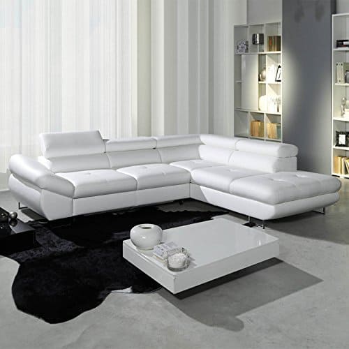 Polsterecke Sofa FABIO Wohnlandschaft mit Schlaffunktion Schlafsofa Schlafcouch Kunstleder Webstoff