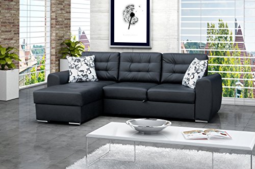Ecksofa Baciatto Eckcouch Lounge Sofa Couch mit Bettfunktion Schlafsofa 3-Sitzer Couch Polsterecke